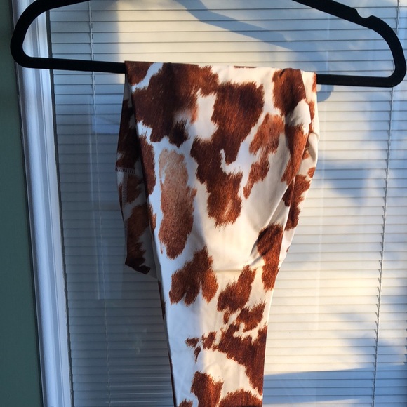 Shop We Wore What cowhide leggings - Picture 1 of 1